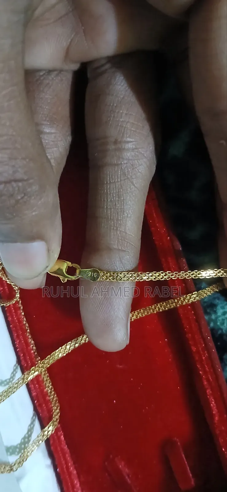 Authentic Dubai (916) Gold Chain - 8 Ana 2 Point