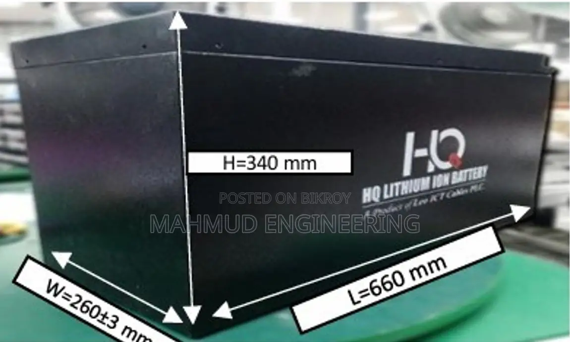 HQ Lithium Ion IPS UPS Battery LiFePO4 60V150AH, Auto Rickshaw Battery