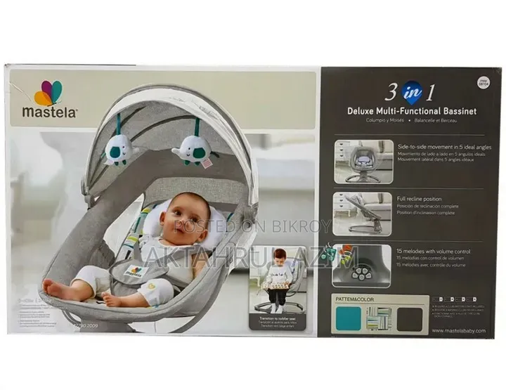 Mastela 3-in-1 Deluxe Multi-Functional Bassinet