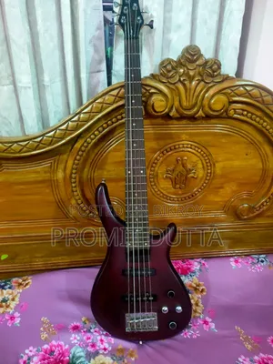 Cherry Red Matte Finish Bass Guitar