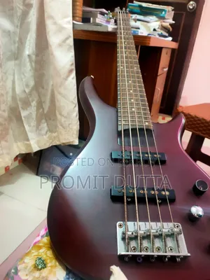 Cherry Red Matte Finish Bass Guitar