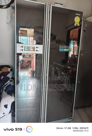 Mirror Glass Tiptop Fridge