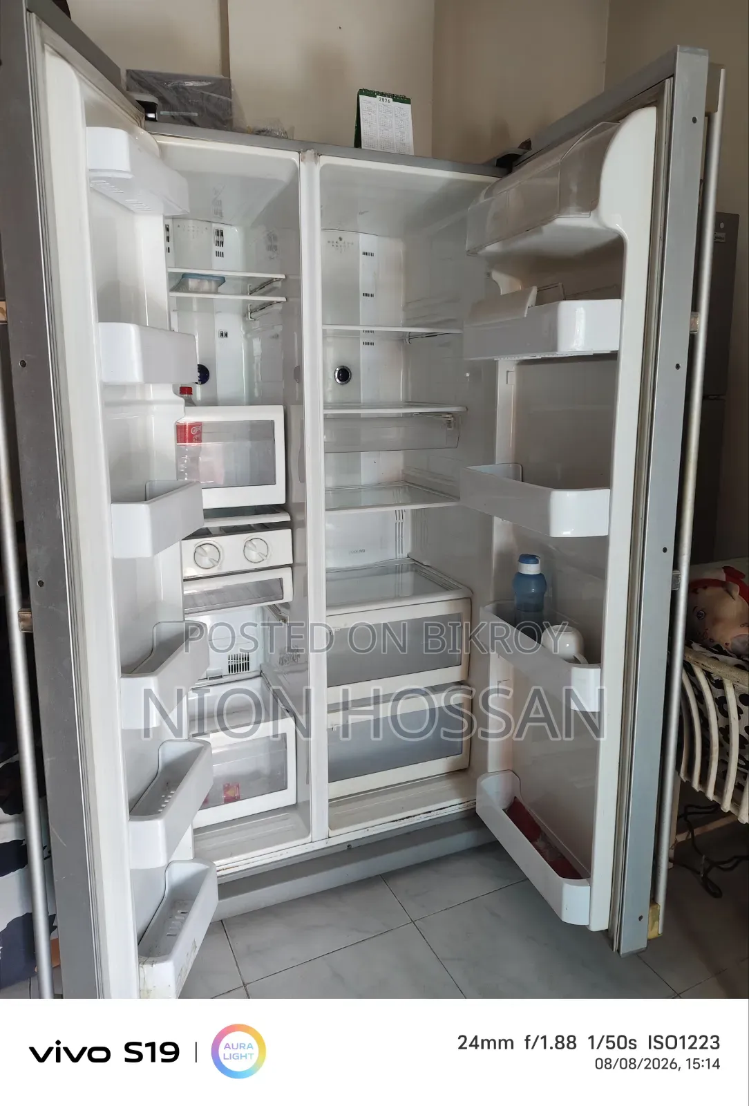 Mirror Glass Tiptop Fridge