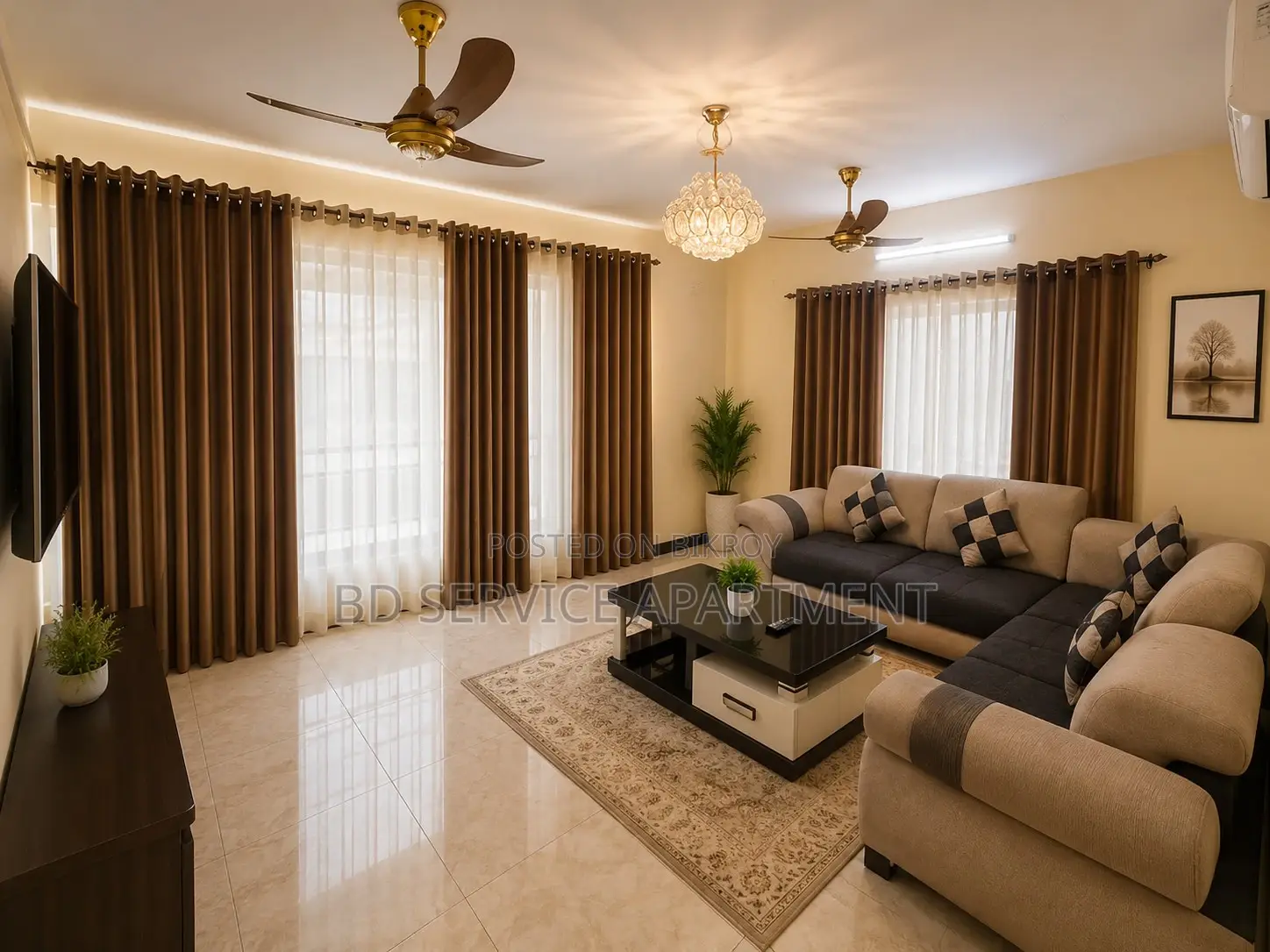 Furnished 4-Bedroom Apartment in Exclusive 4-Bedroom for Rent