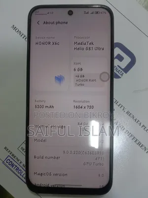 Honor X6C ১২৮ জিবি হোয়াইট