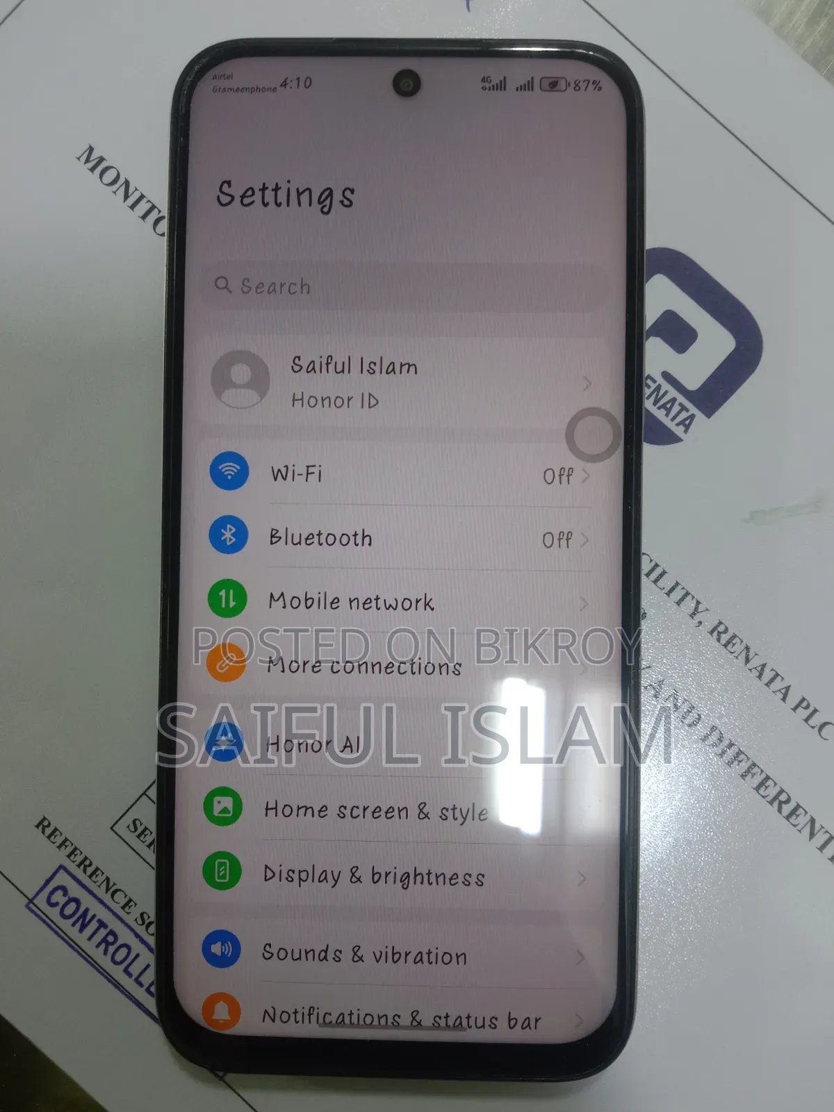 Honor X6C ১২৮ জিবি হোয়াইট