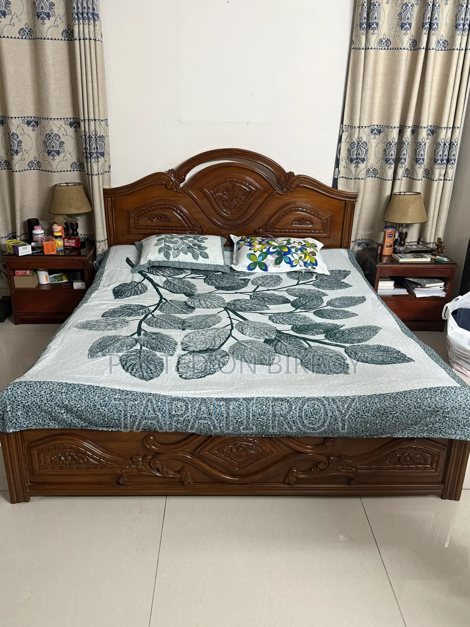 সেগুন কাঠের খাট