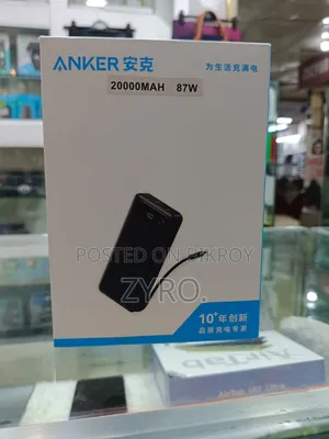 অ্যাঙ্কার পাওয়ার ব্যাংক (৮৭ডব্লিউ, বিল্ট-ইন ইউএসবি-সি কেবল)
