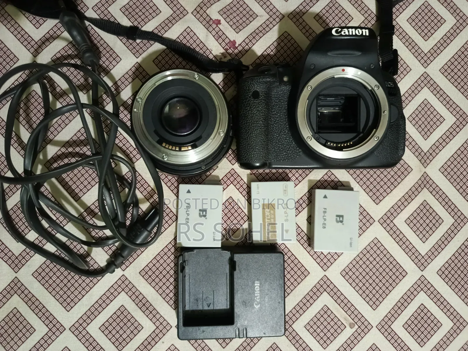 Canon 700D, 50mm Prime Lens, Full Setup