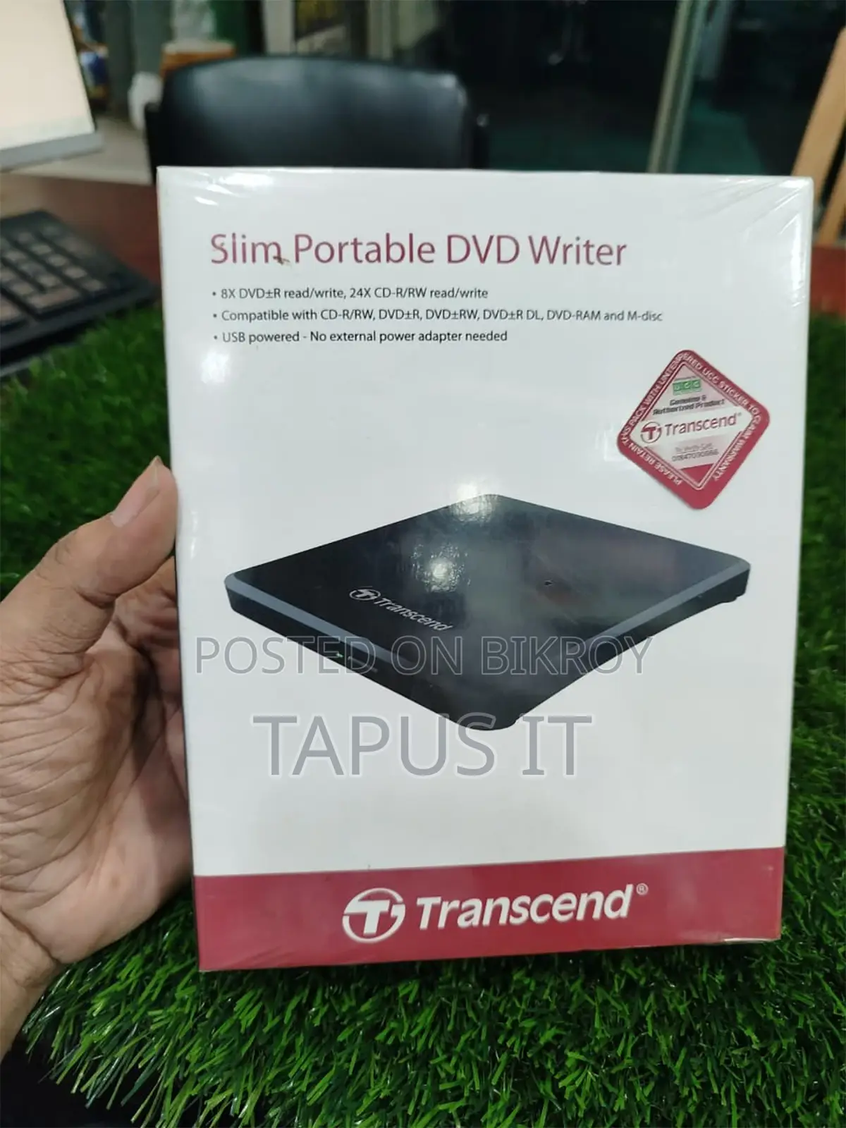 Slim Portable DVD Writer Transcend