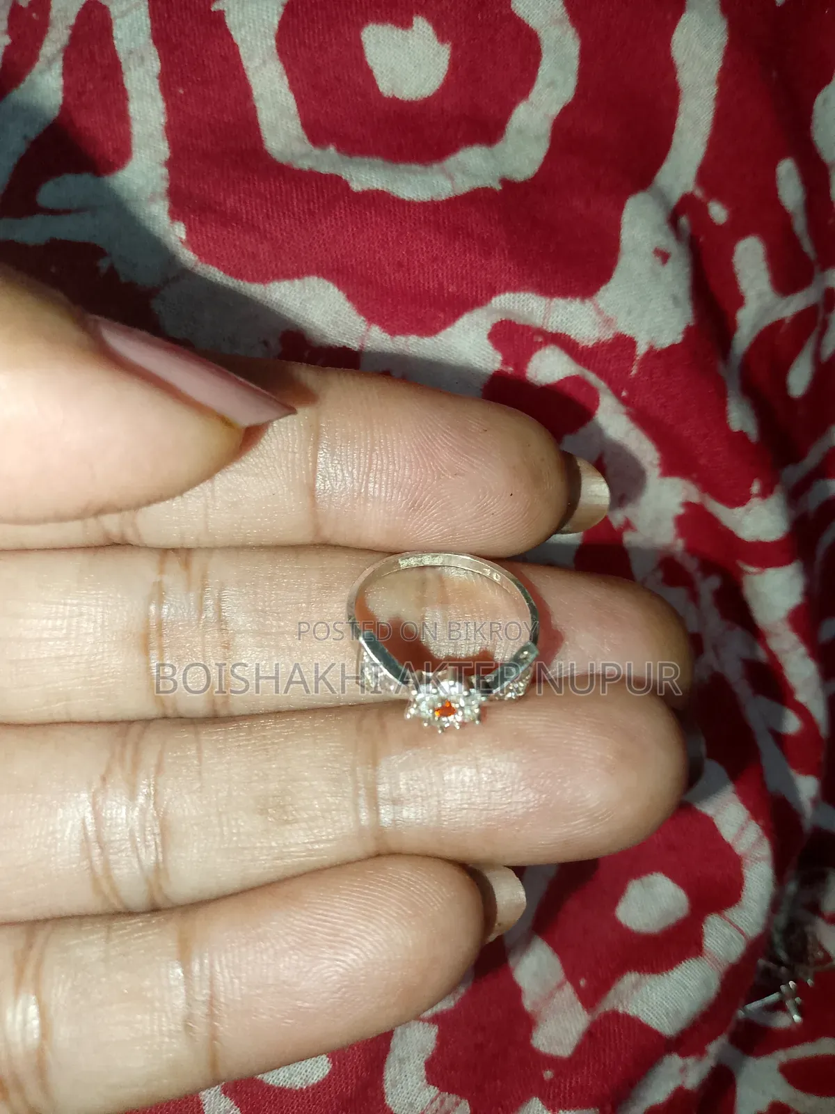 Italian Silver Baby Finger Ring