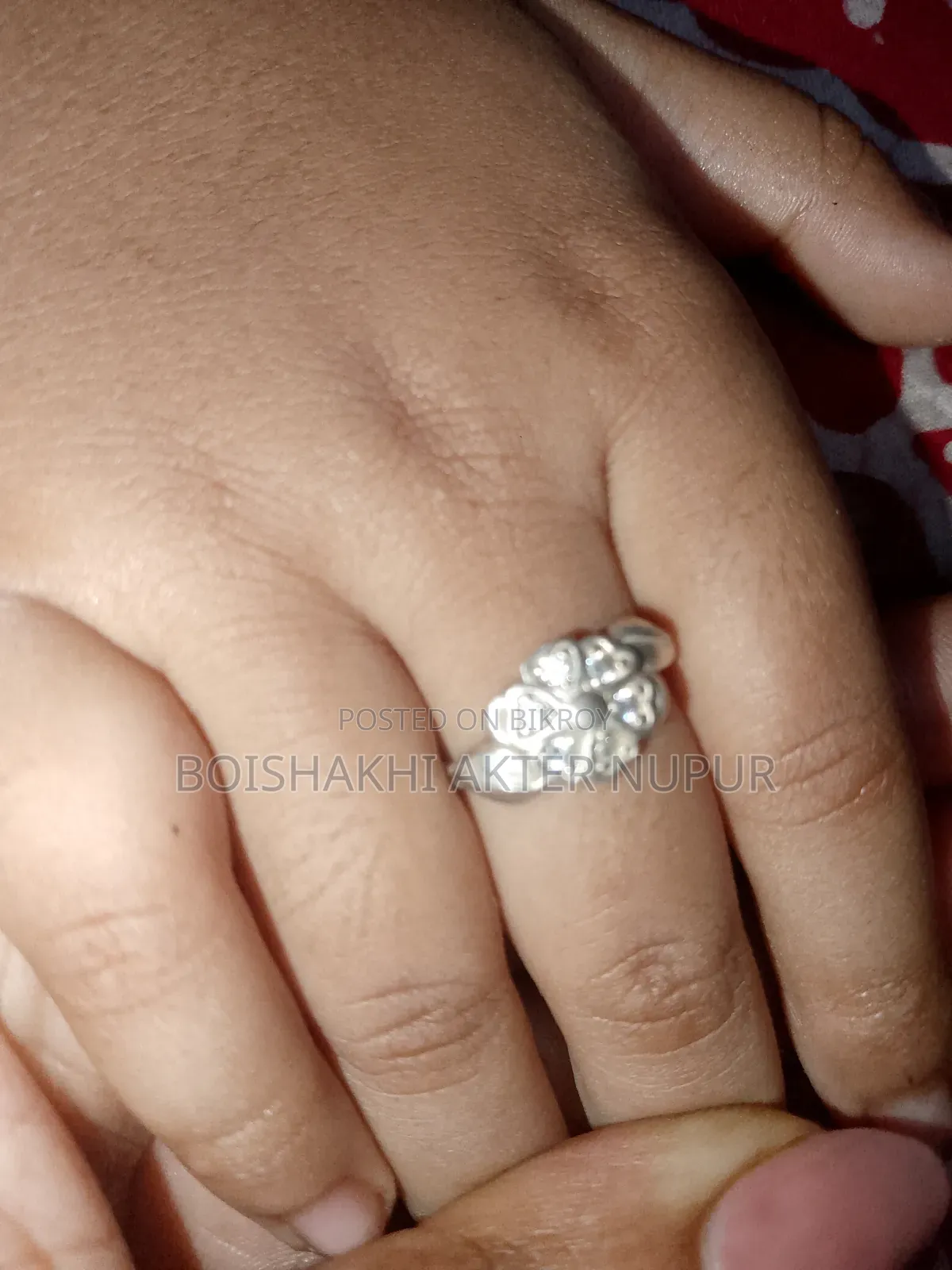 Italian Silver Baby Finger Ring