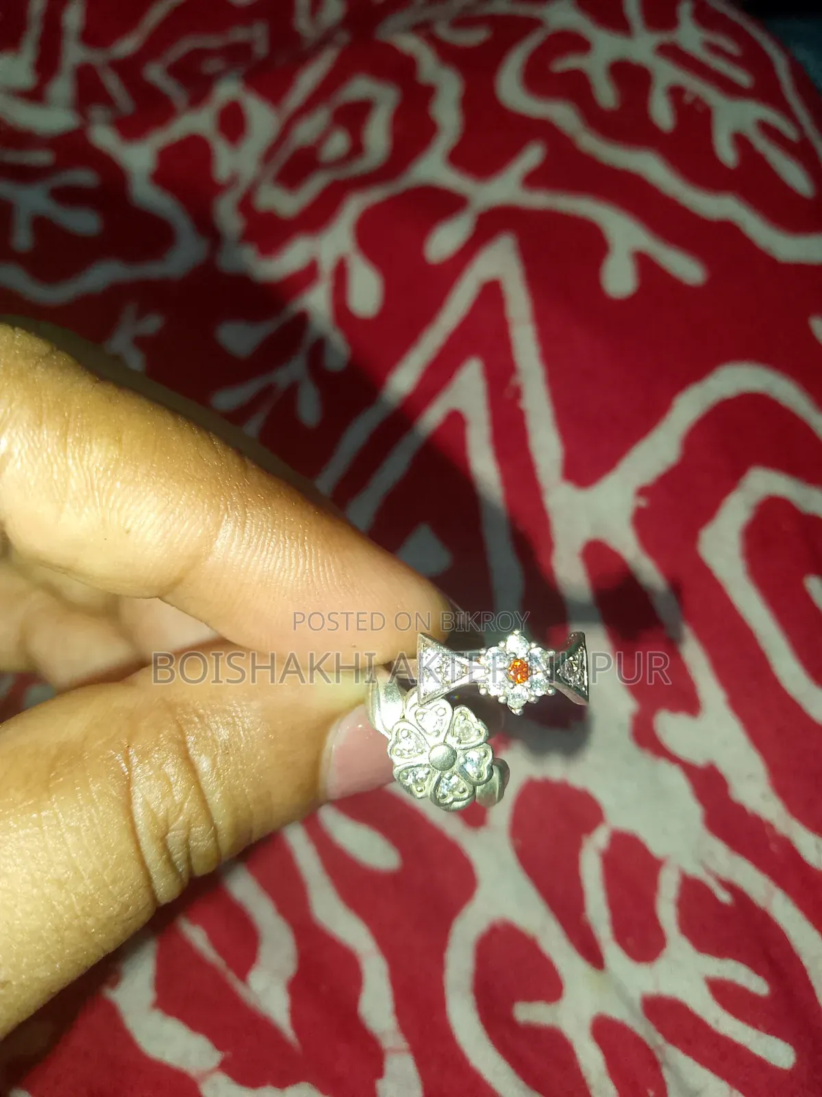 Italian Silver Baby Finger Ring