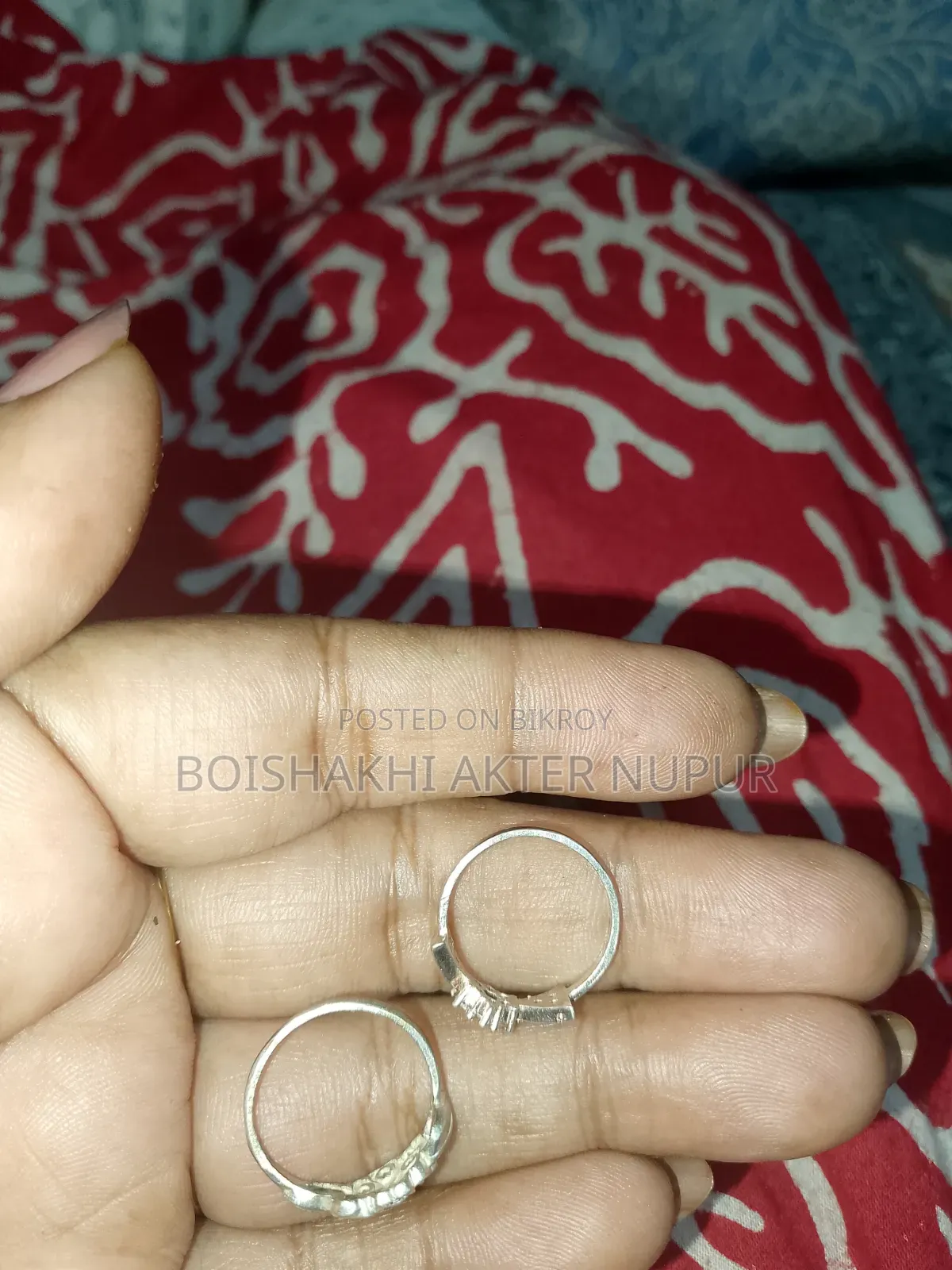 Italian Silver Baby Finger Ring