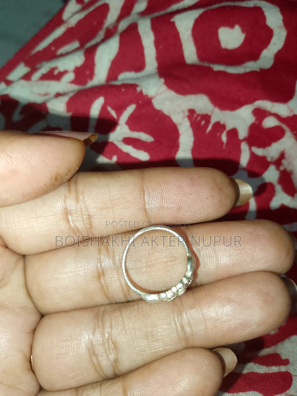 Italian Silver Baby Finger Ring