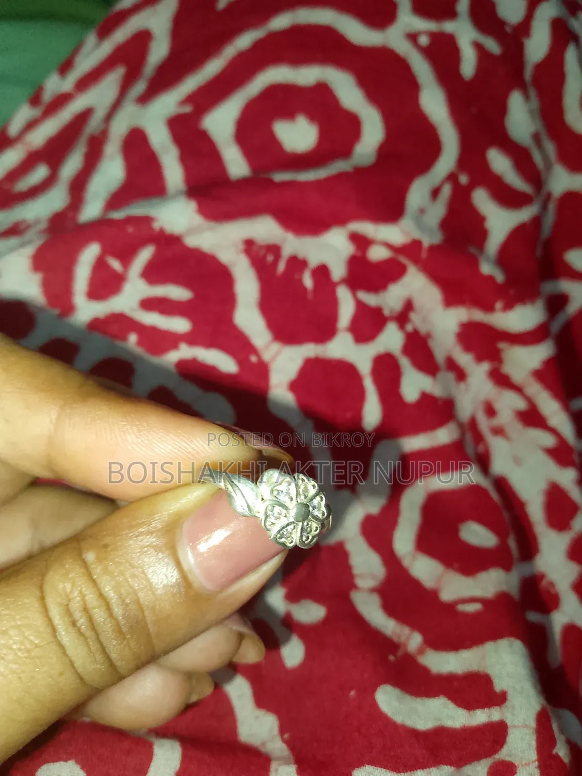 Italian Silver Baby Finger Ring
