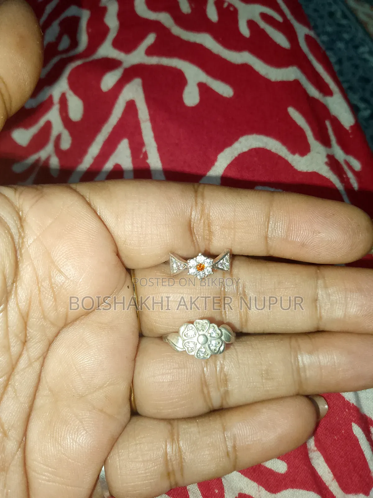 Italian Silver Baby Finger Ring