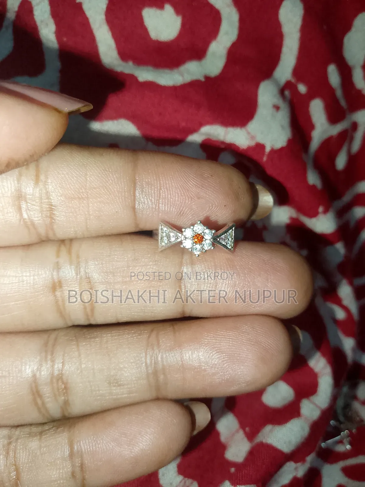 Italian Silver Baby Finger Ring