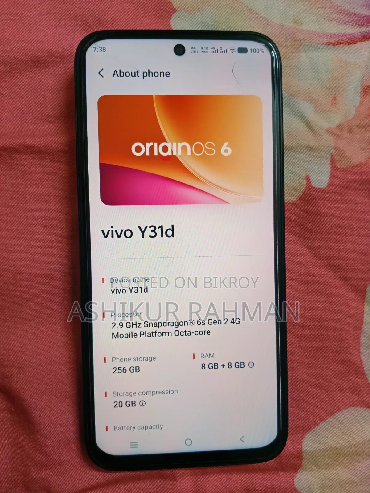 Vivo Y31d 256 GB