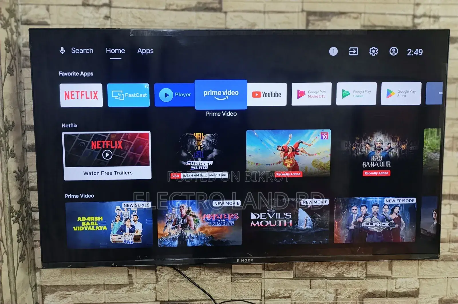 Singer 50-inch Android TV