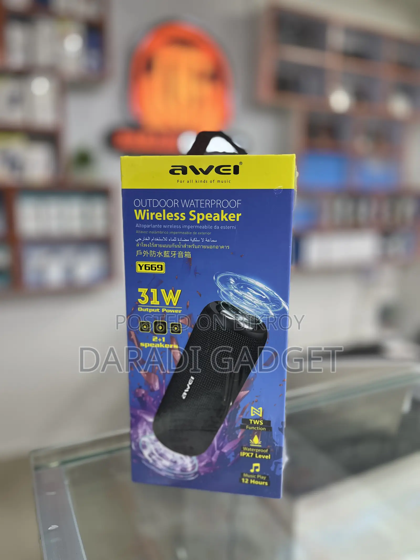 Awei Y669 Outdoor Waterproof Wireless Speaker