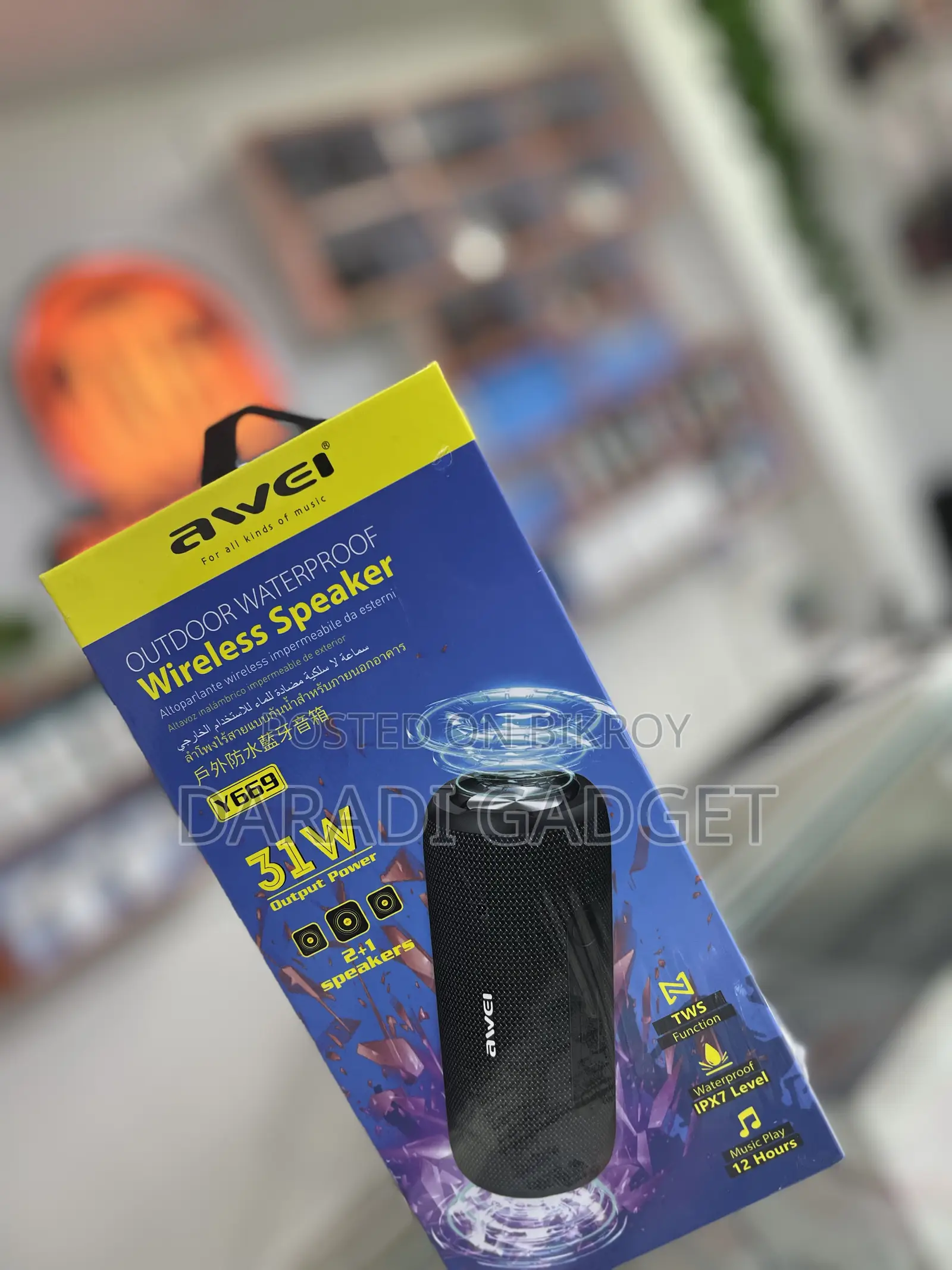 Awei Y669 Outdoor Waterproof Wireless Speaker