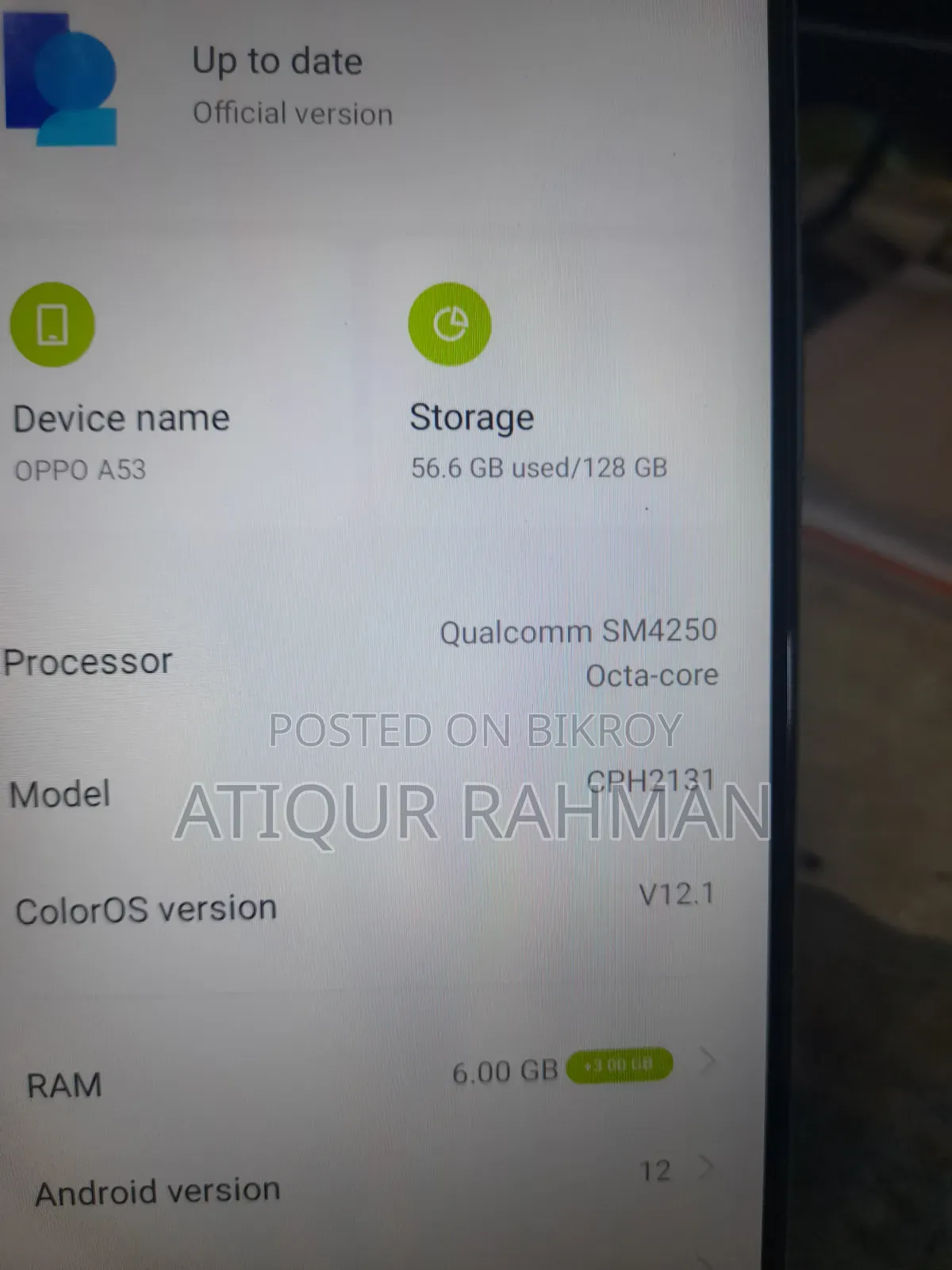 Oppo A53 128 GB Blue