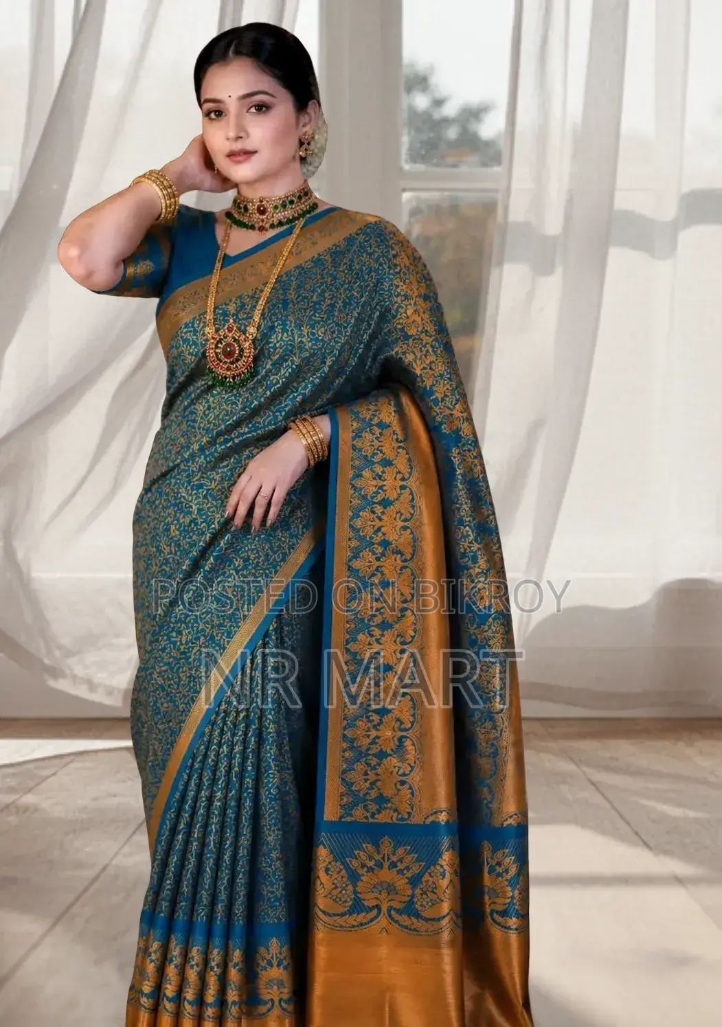 Premium Kanjivaram Katan Saree – With Blouse Piece