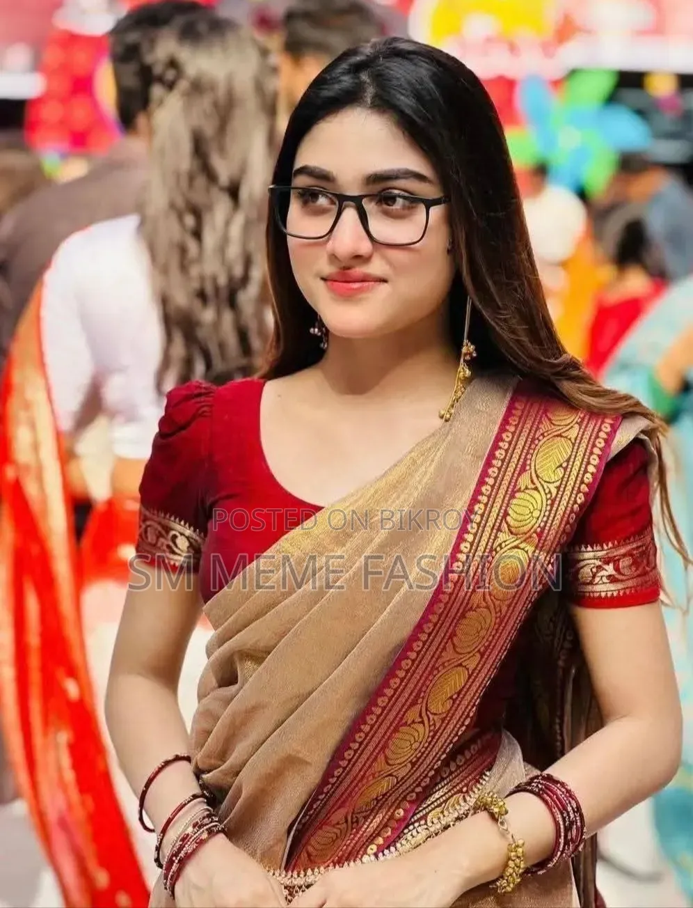 Indian Lama Silk Saree