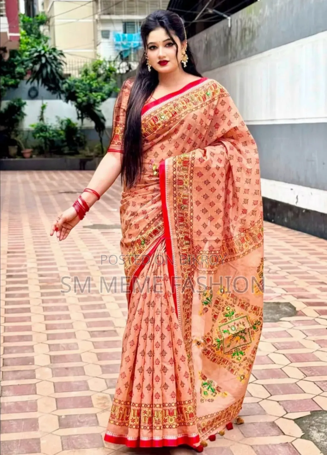Semi Moslin Sharee With Blouse Piece