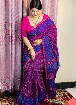 Semi Moslin Sharee With Blouse Piece