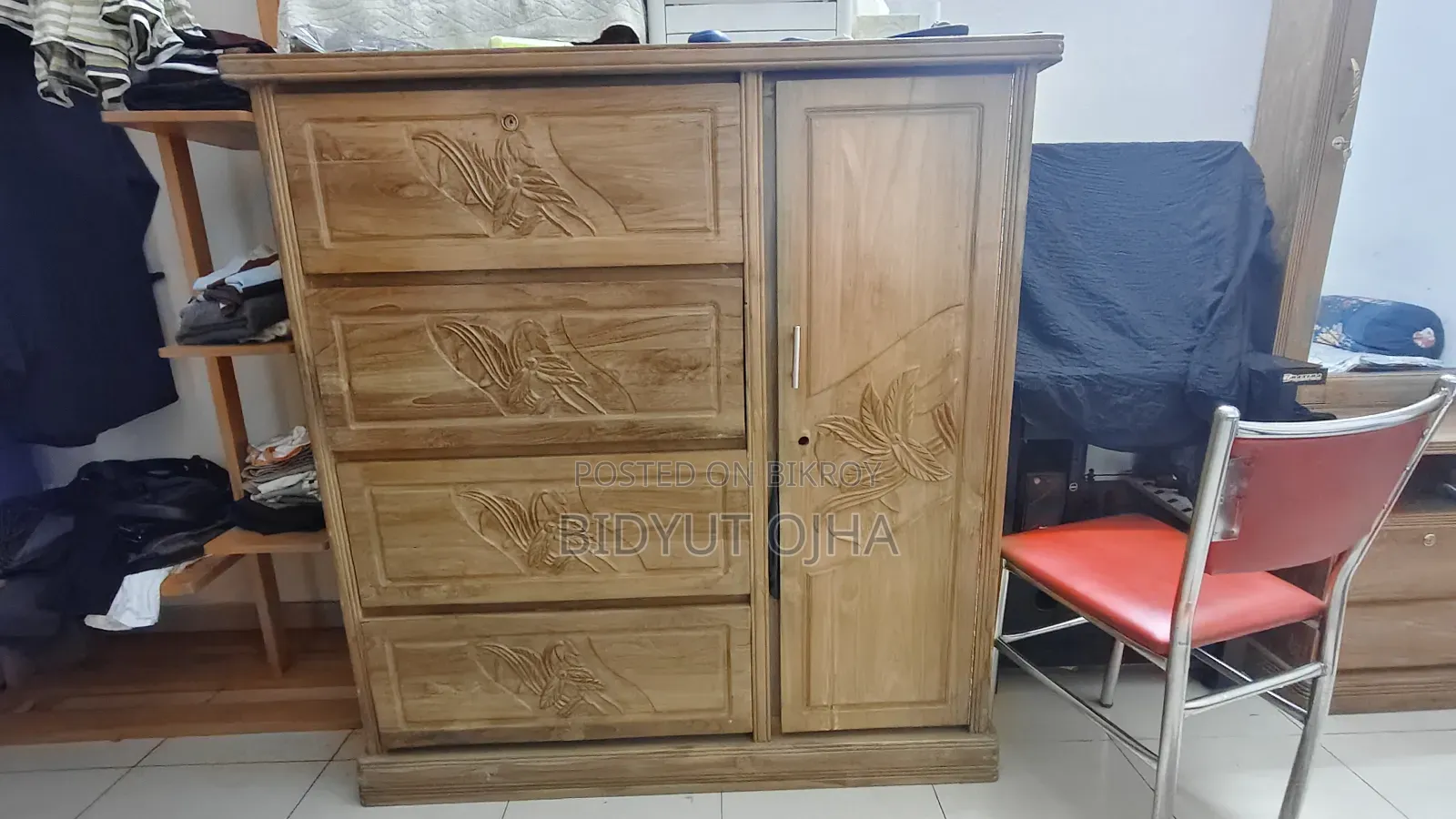 Original Teak Wood Wardrobe