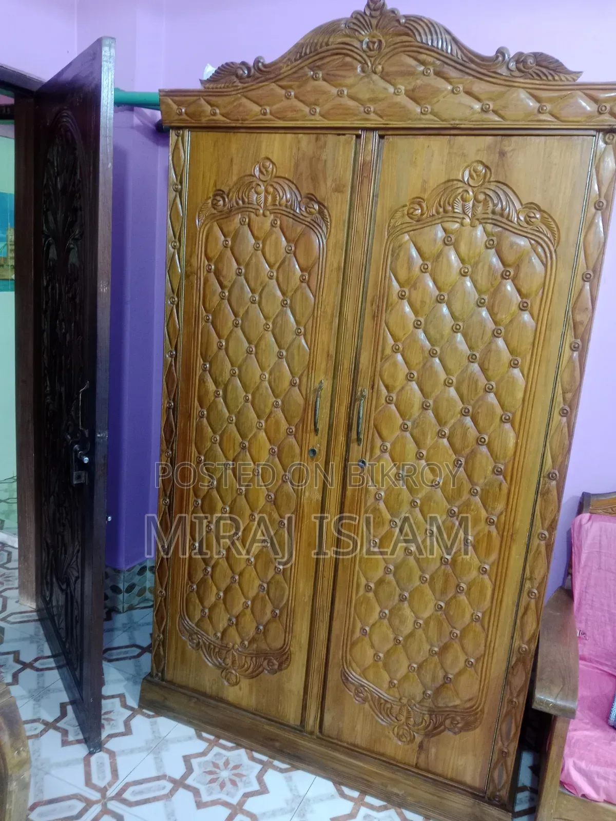 Wooden Wardrobe Drawer (Teak Wood)