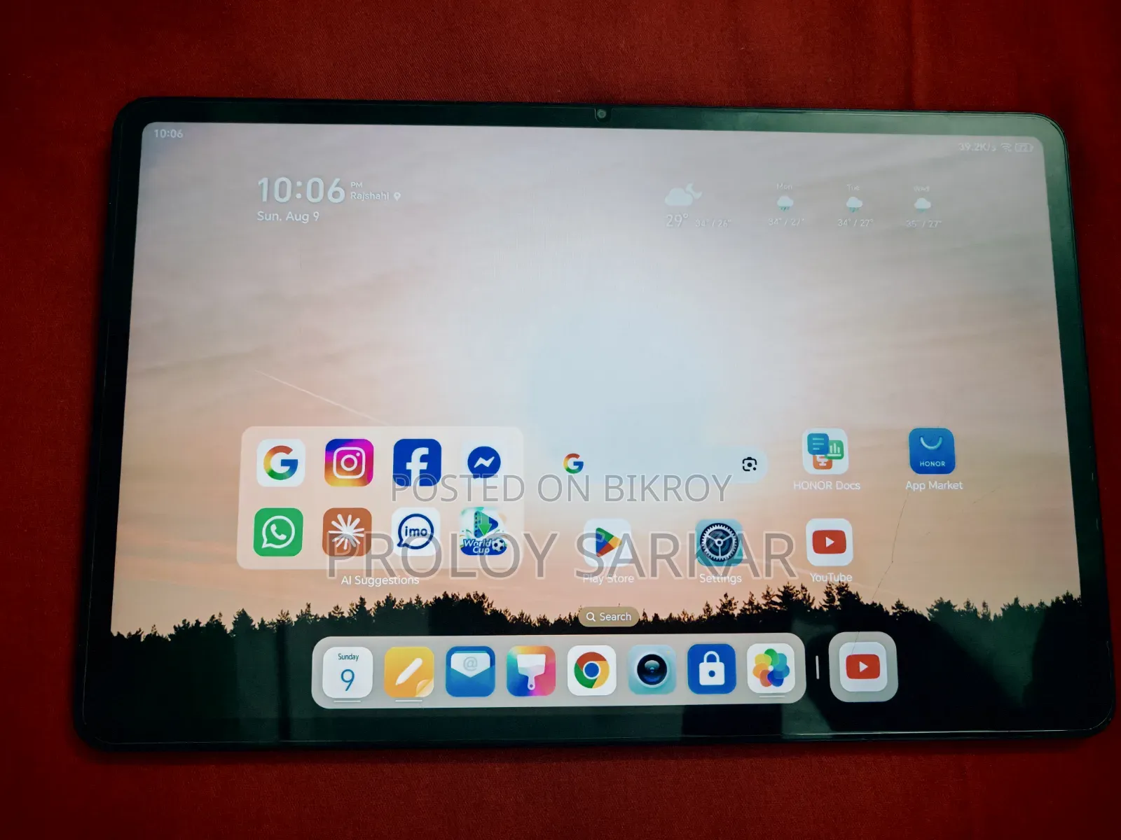 Honor Pad 9 256 GB Gray