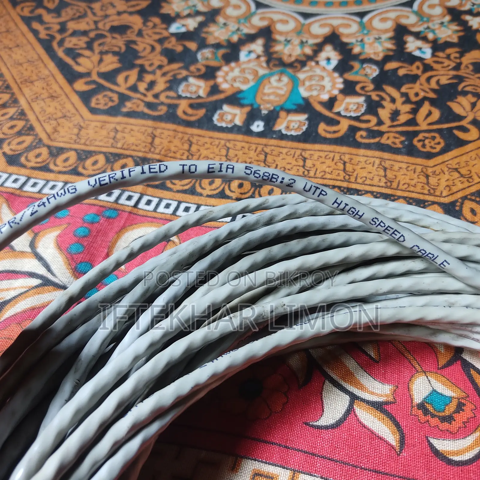 Wifi Cable (For those who want to run two routers with a single line)