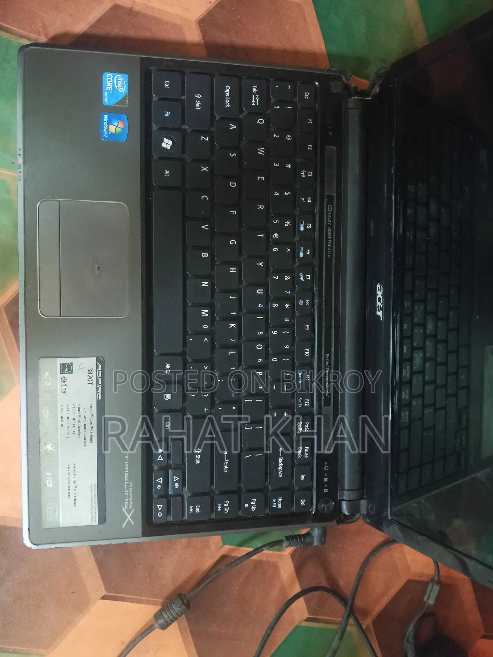 Laptop Acer AcerNote 2GB Intel Core I3 SSHD+SSD 500GB