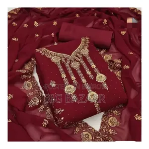 Embroidery Georgette Three Piece