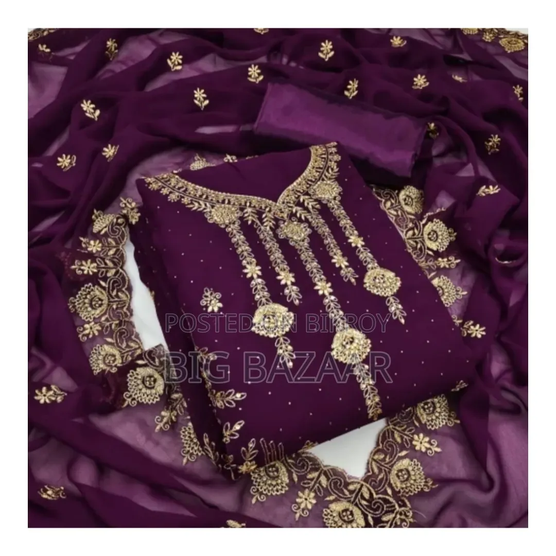 Embroidery Georgette Three Piece