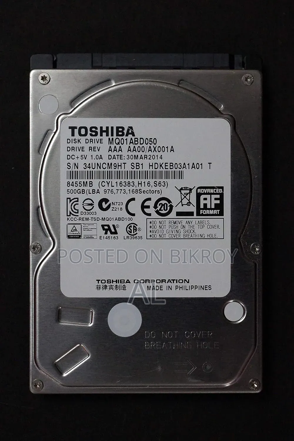 Hard Disk Drive 500GB