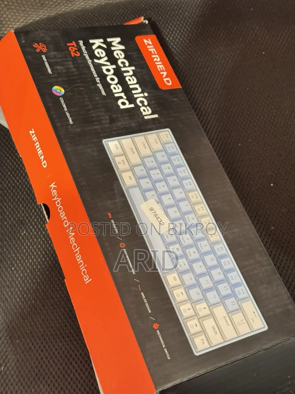 Zifriend T62 RGB Hot-Swappable Mechanical Keyboard