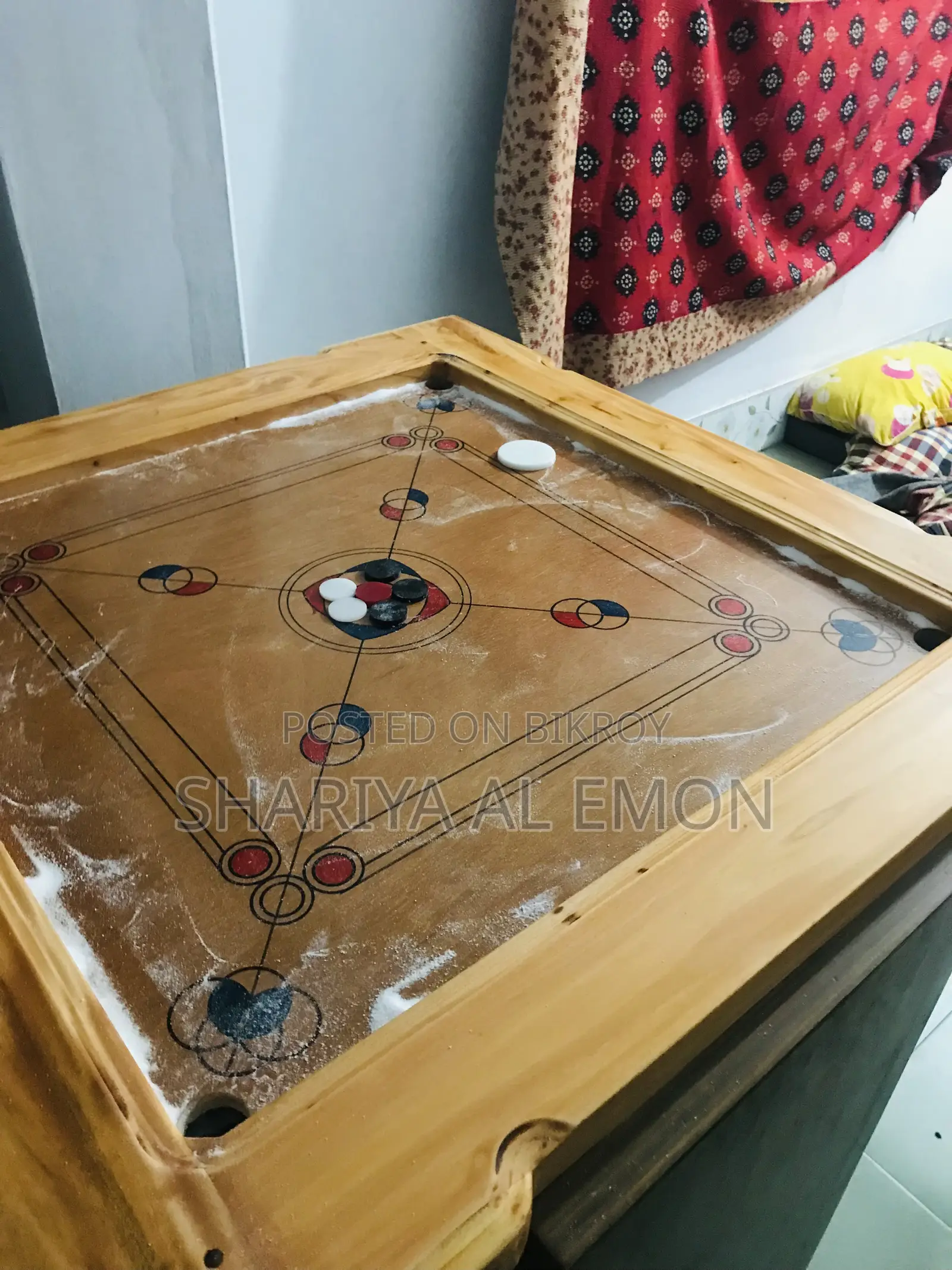 Carrom Board with Coins