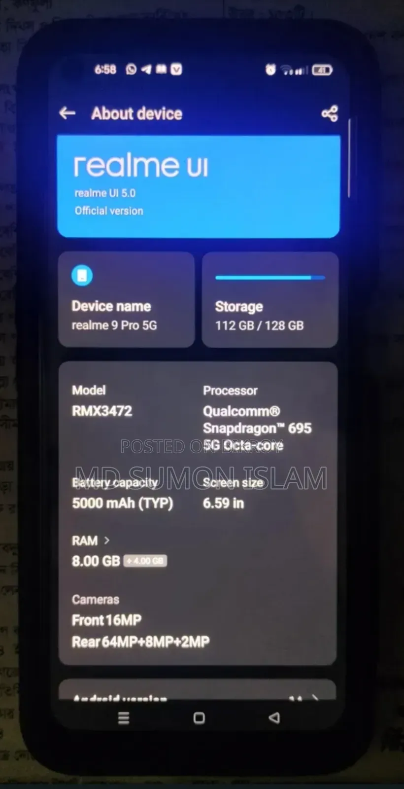 Realme 9 Pro 128 GB Blue