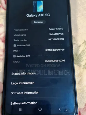 Samsung Galaxy A16 5G 128 GB Black
