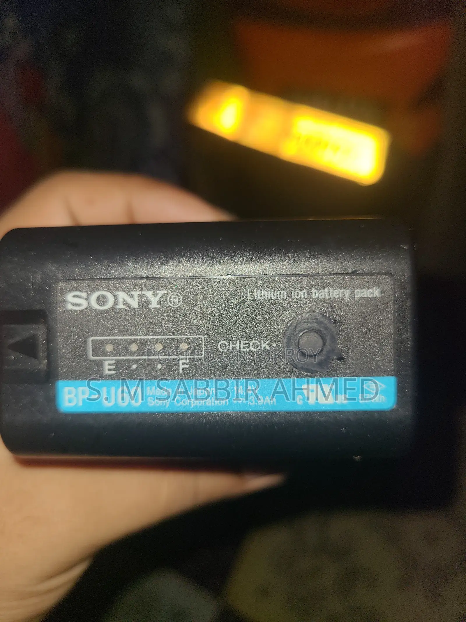Original Sony BP-U60 Lithium-Ion Battery for Sale (Urgent)