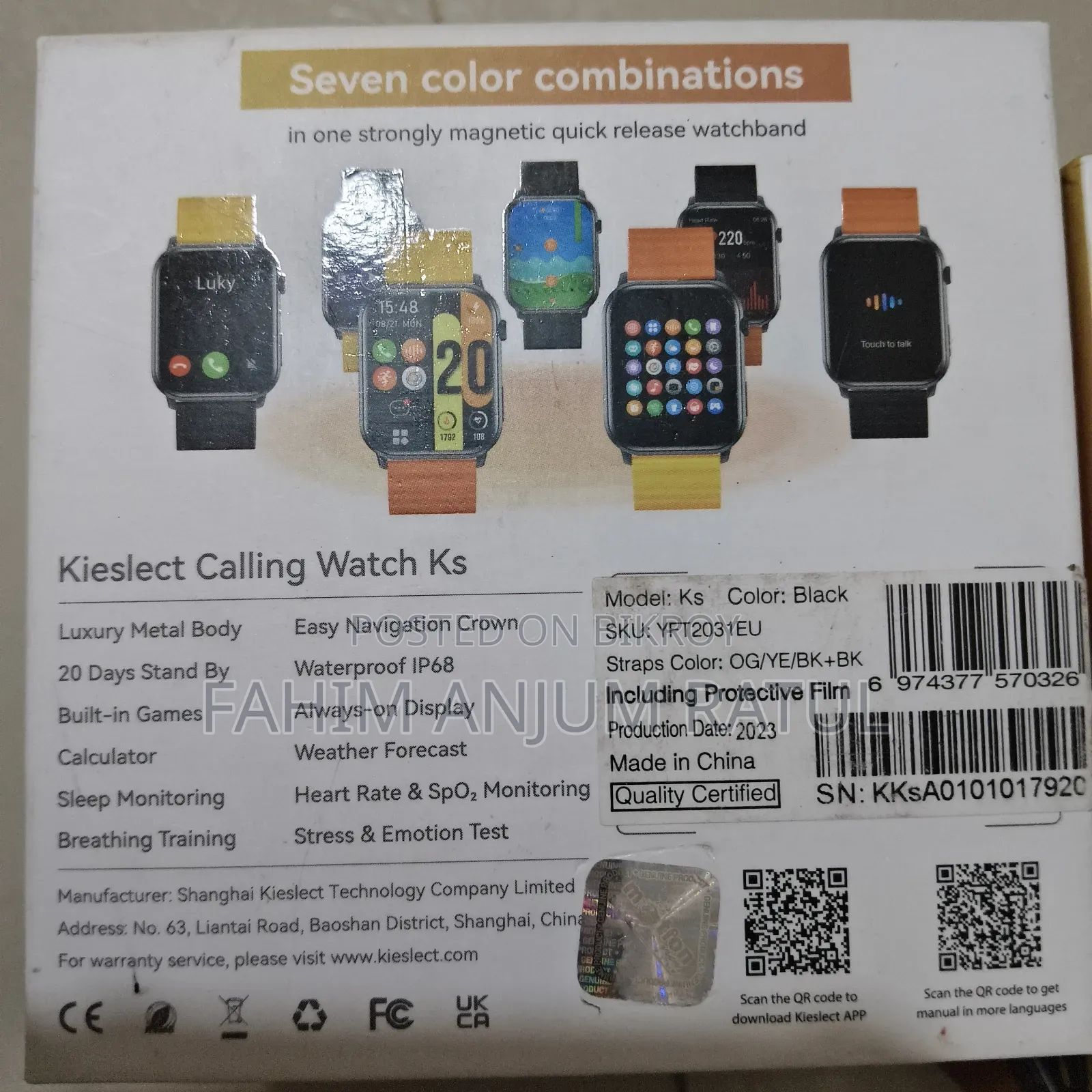 Kieslect KS Calling Watch