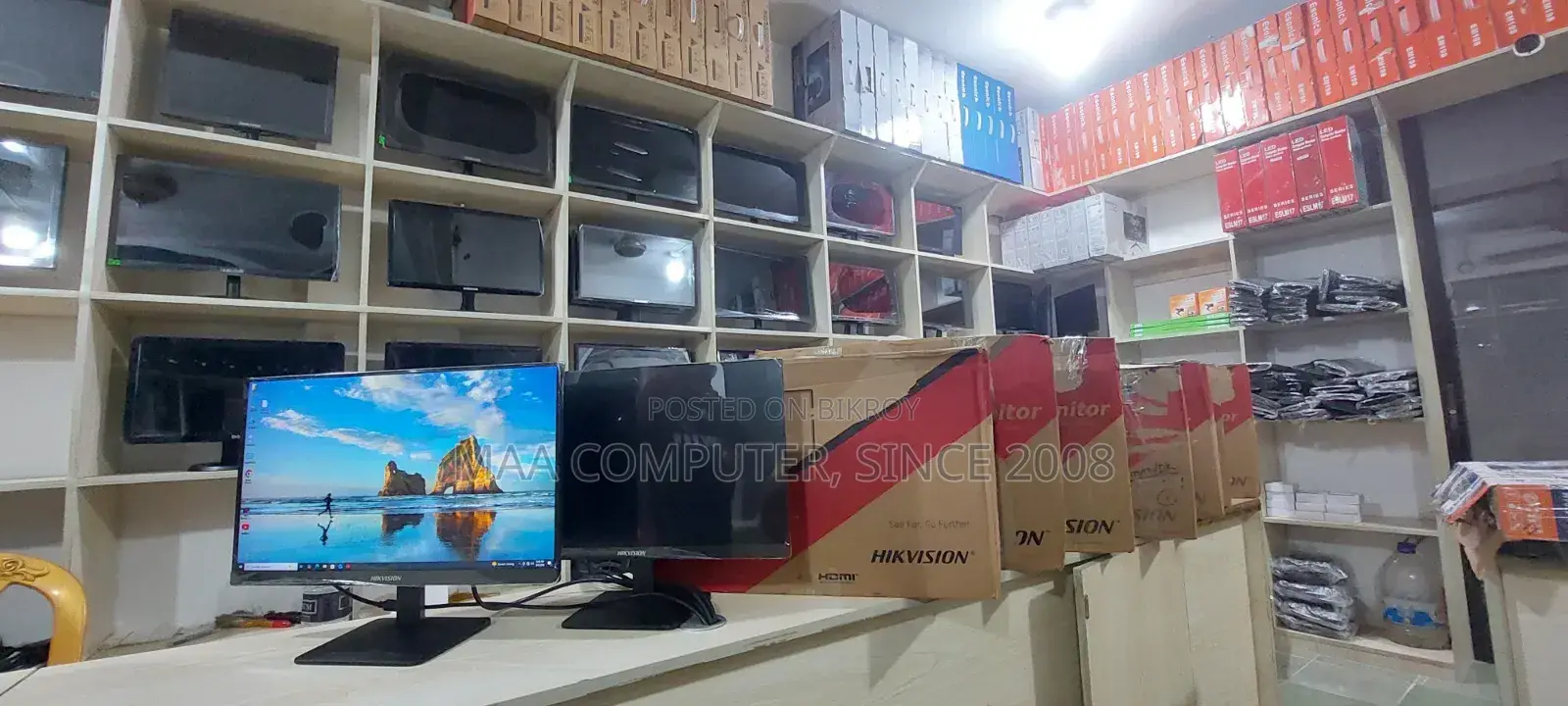 Hikvision 100Hz Borderless 22" IPS Display ( Full Box )Almoust New Led