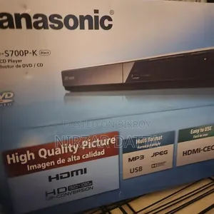 This Panasonic DVD-S700GC-K DVD Player Supports 1080p Up-Conversion