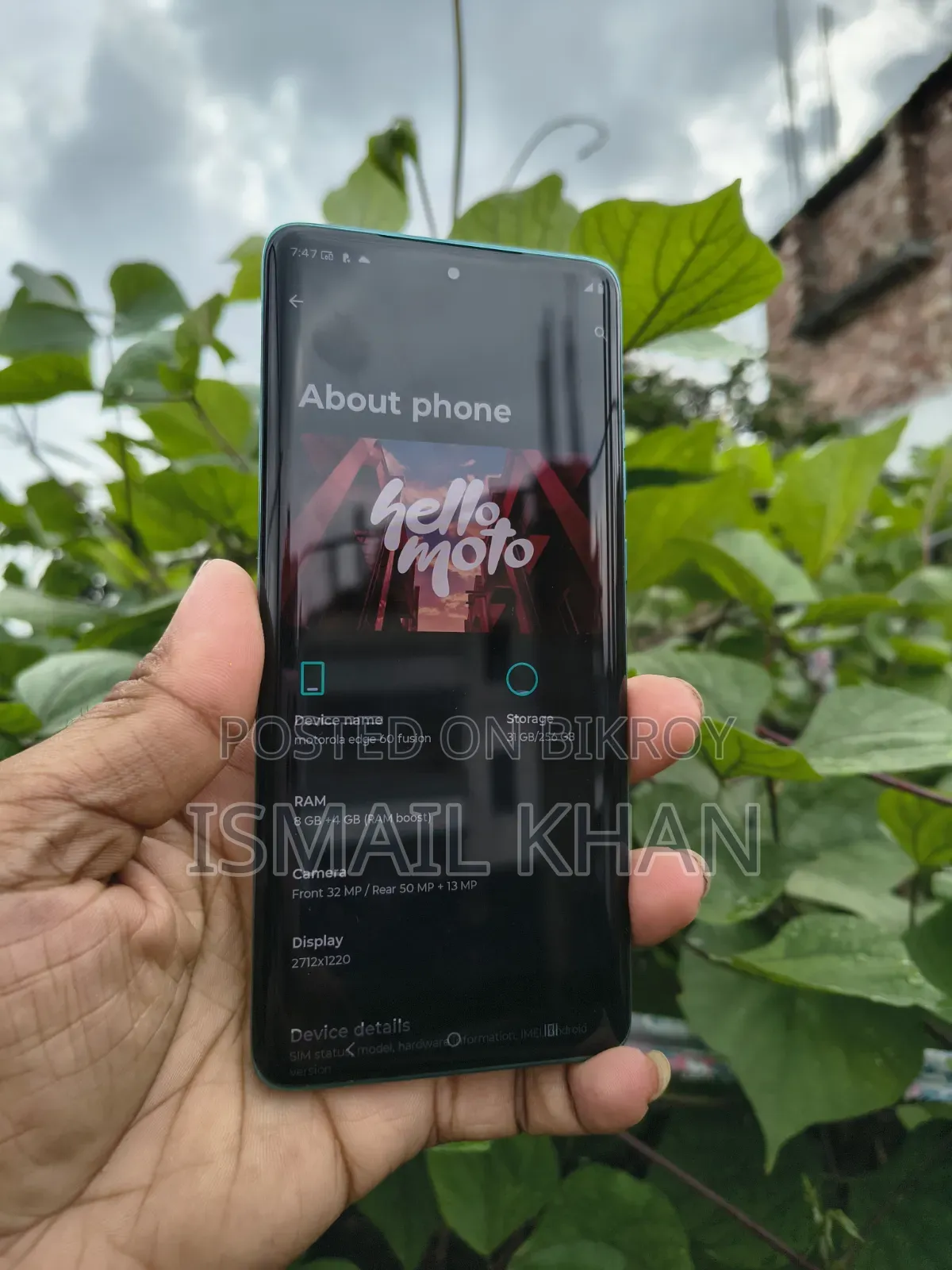 মোটোরোলা এজ ৬০ ফিউশন ২৫৬ জিবি