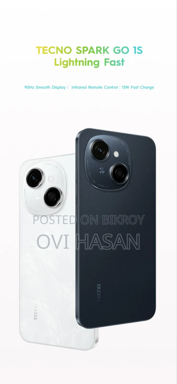 নতুন টেকনো স্পার্ক গো ৬৪ জিবি নীল