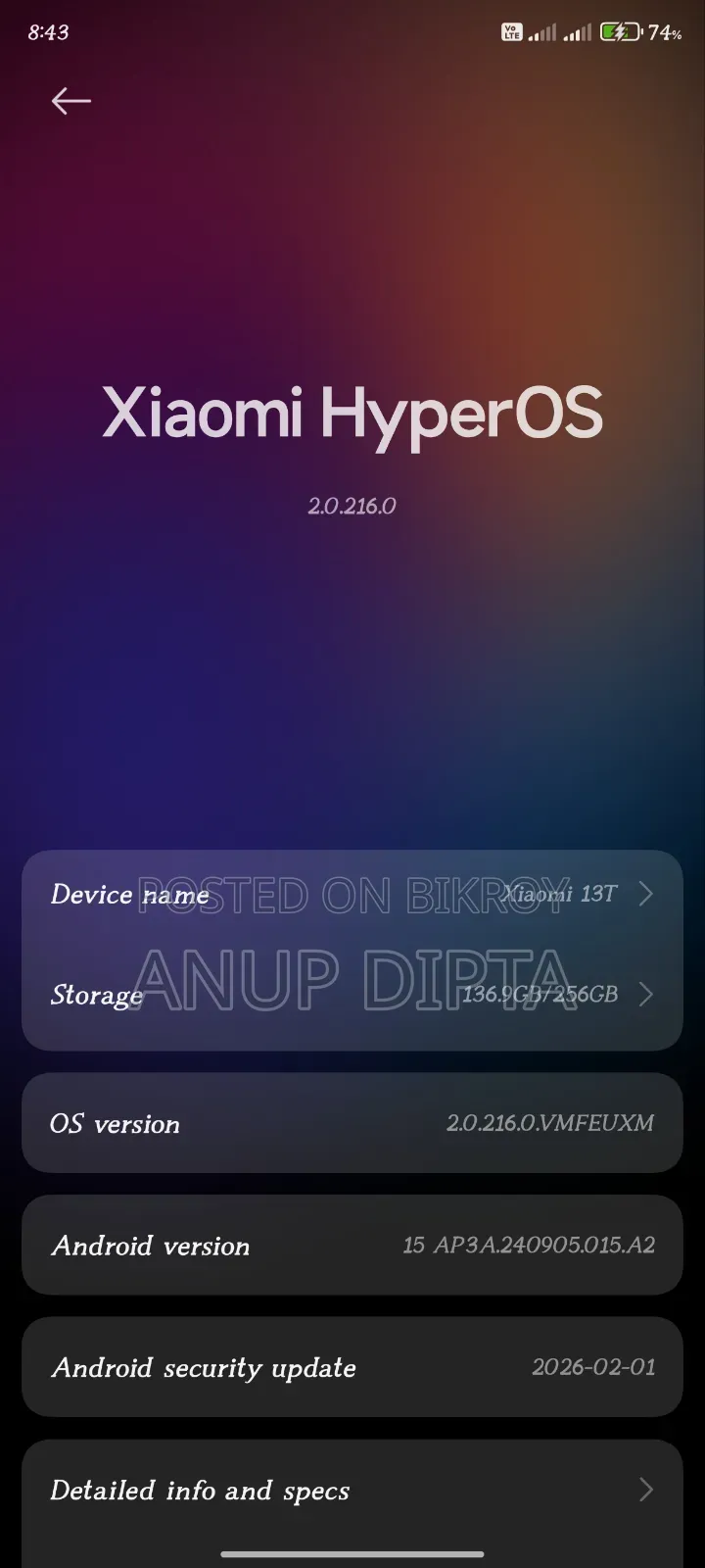 Xiaomi 13T 256 GB Black